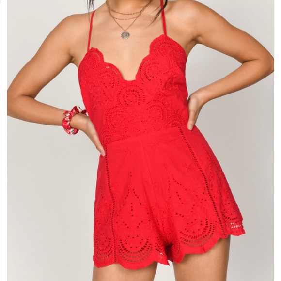Tobi Other - Large Red Romper
